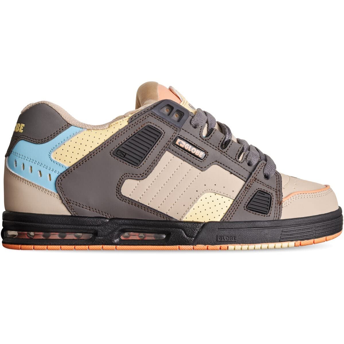 Globe Sabre Skateboard Shoes, Orange Multi, 5.5 AU