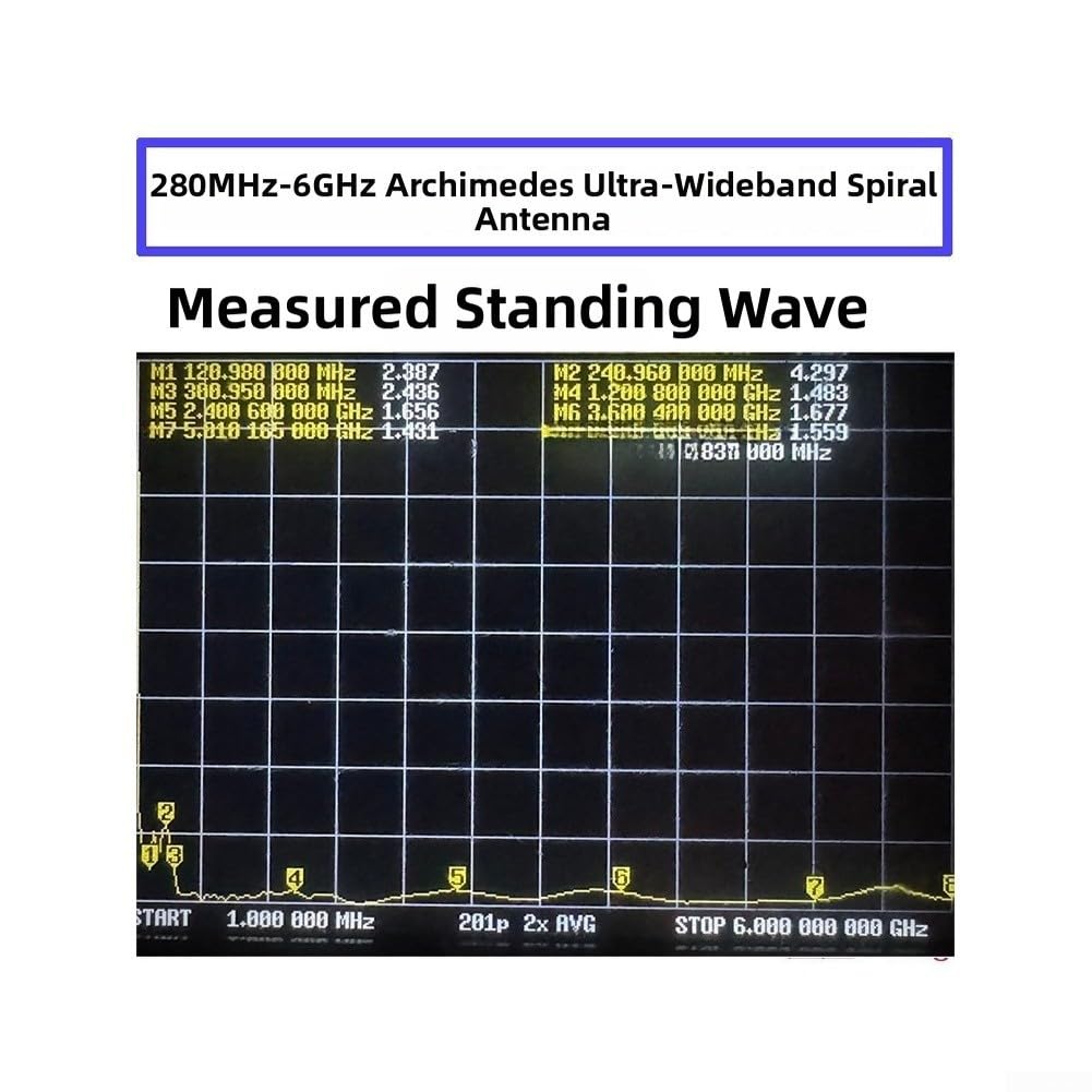 FR4 - Antenna a spirale PCB, polarizzazione sinistra/destra, 5-7 dBi (15 cm, per destrorsi) | Banda ultra larga 120 MHz-6 GHz, polarizzazione circolare, trasmissione precisa del segnale, PCB FR4, design robusto