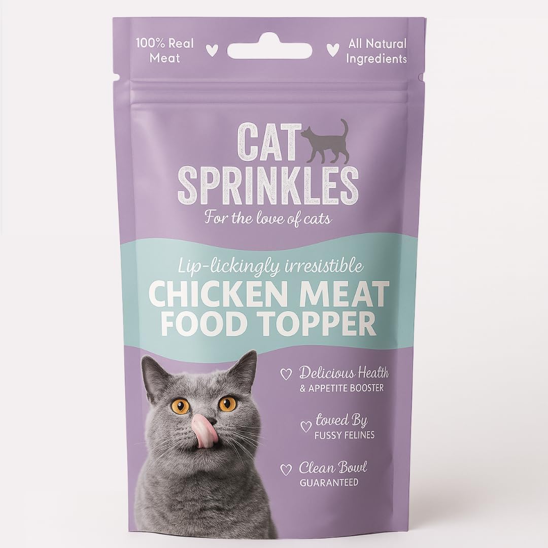 Cat Sprinkles Cat Food Topper - Hydrolysed Chicken Meat - 80+ Servings