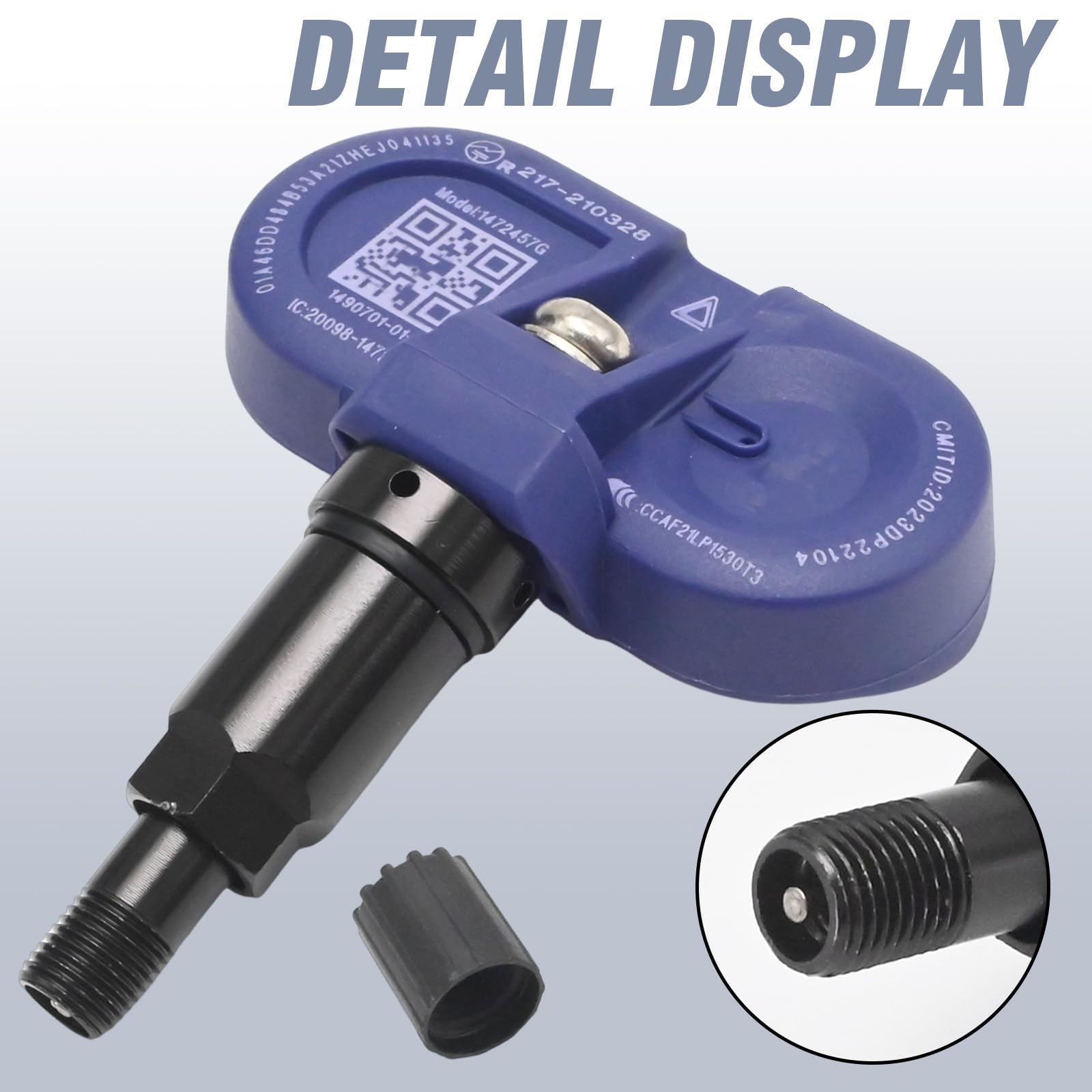 Tesla TPMS Sensor Sistema di monitoraggio della pressione dei pneumatici, ricambio per modello S, 3, X, Y, Bluetooth abilitato per modelli 2021-2023, sostituisce 1490701-01-B 1490701-01-C