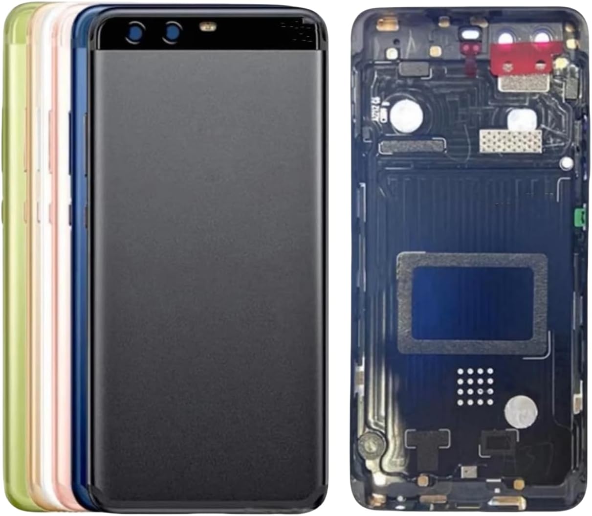 Compatible Rear Glass Panel for Huawei P10 Model VTR-L09 / VTR-L29 – Battery Door Back Cover, Battery Back Cover Housing Replacement Part (Golden)