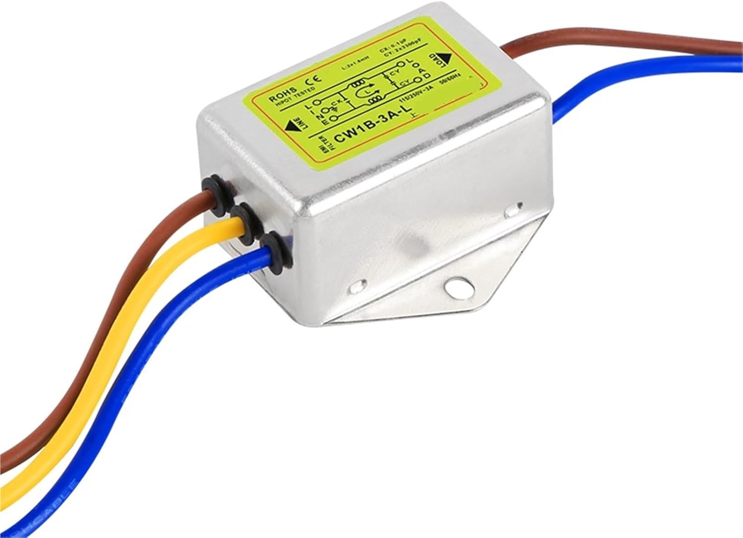 Anti-Interference AC 220V Power Supply Filter EMI line Audio Purifier CW1B-L 1A 3A6A10A(CW1B-6A-L)