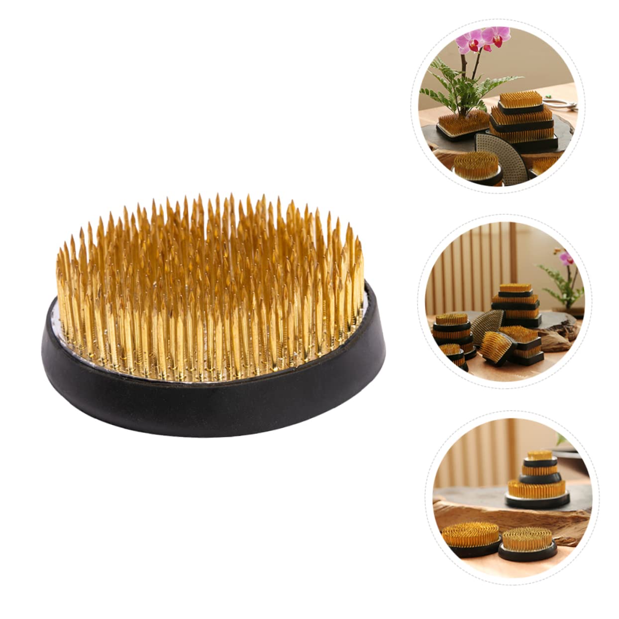 10 Piezas Arreglo floral fijo jardineria jardinería aguja alfiler flor soporte para arreglos aguja arreglo floral porta arreglos japoneses ronda Japón