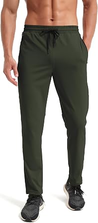 Mens Hiking Sweatpants Joggers Athletic Pants Stretch Workout Jogging Running Gym Traning Track Pants