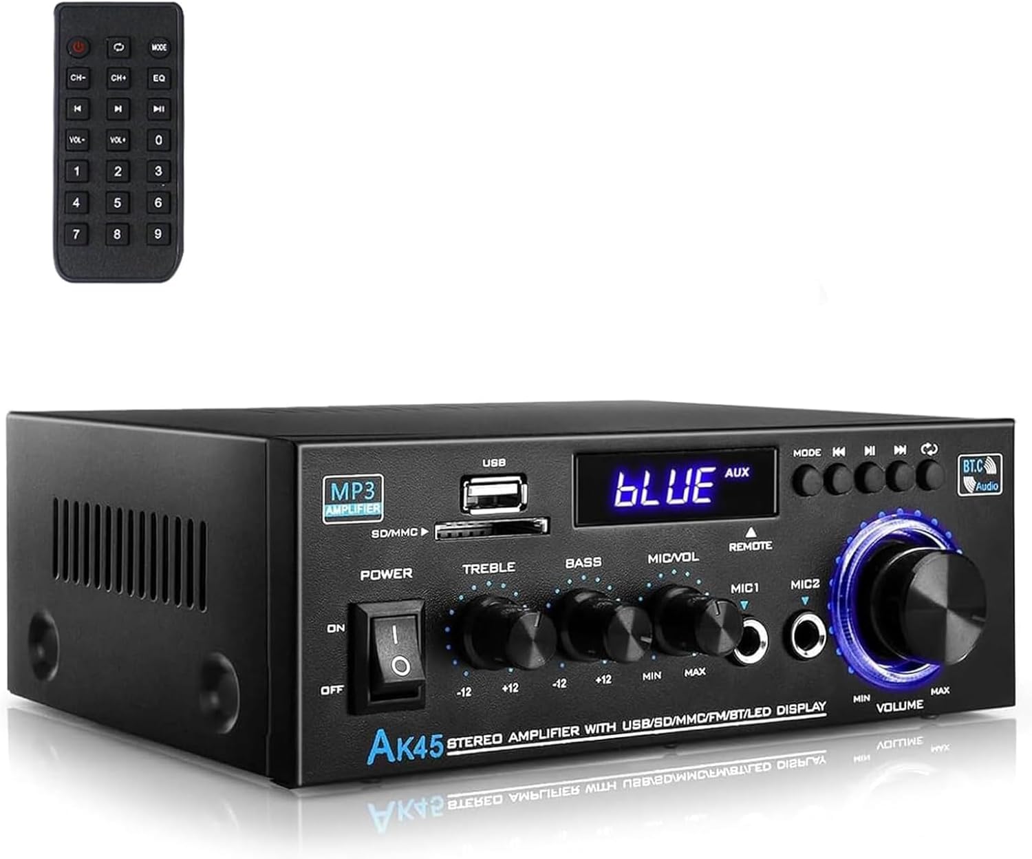 Romicta Amplificateur Audio, Amplificateur HiFi, Amplificateur stéréo 600W 2 Canaux, Bluetooth 5.0, 12V 220V, LCD, Hi-FI, Radio FM Portable, entrée SD Card/USB, pour la Maison ou la Voiture - Les Beatles, Paul McCartney, John Lennon, RIngo Starr, George Harrison Romicta Amplificateur Audio, Amplificateur HiFi, Amplificateur stéréo 600W 2 Canaux, Bluetooth 5.0, 12V 220V, LCD, Hi-FI, Radio FM Portable, entrée SD Card/USB, pour la Maison ou la Voiture