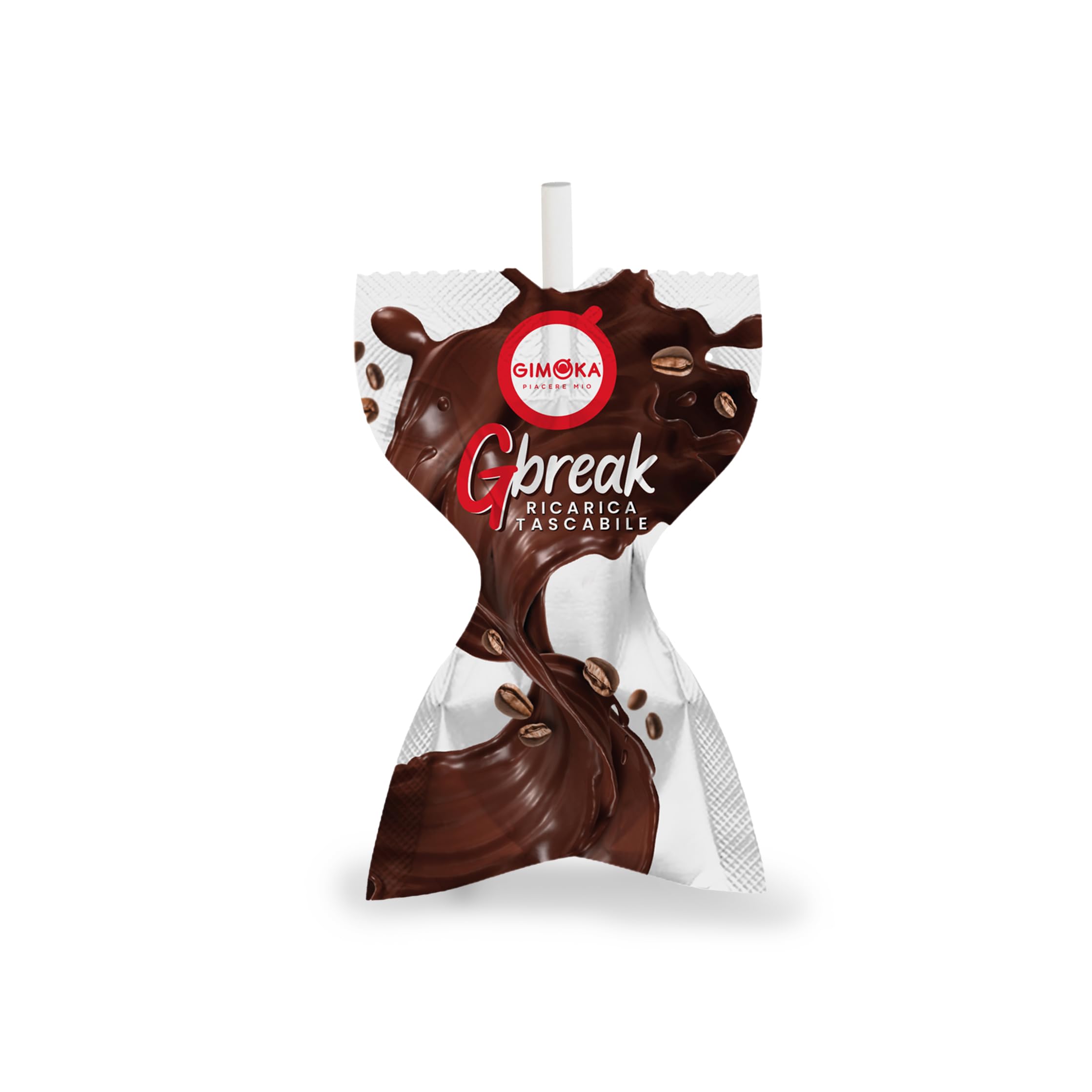 Gimoka Gbreak – Schokolade und Kaffee – Nachfüllpackung für eine praktische und leckere Pause im Taschenformat - 3 Einzeldosis - SQUEEZEPACKS à 18 g