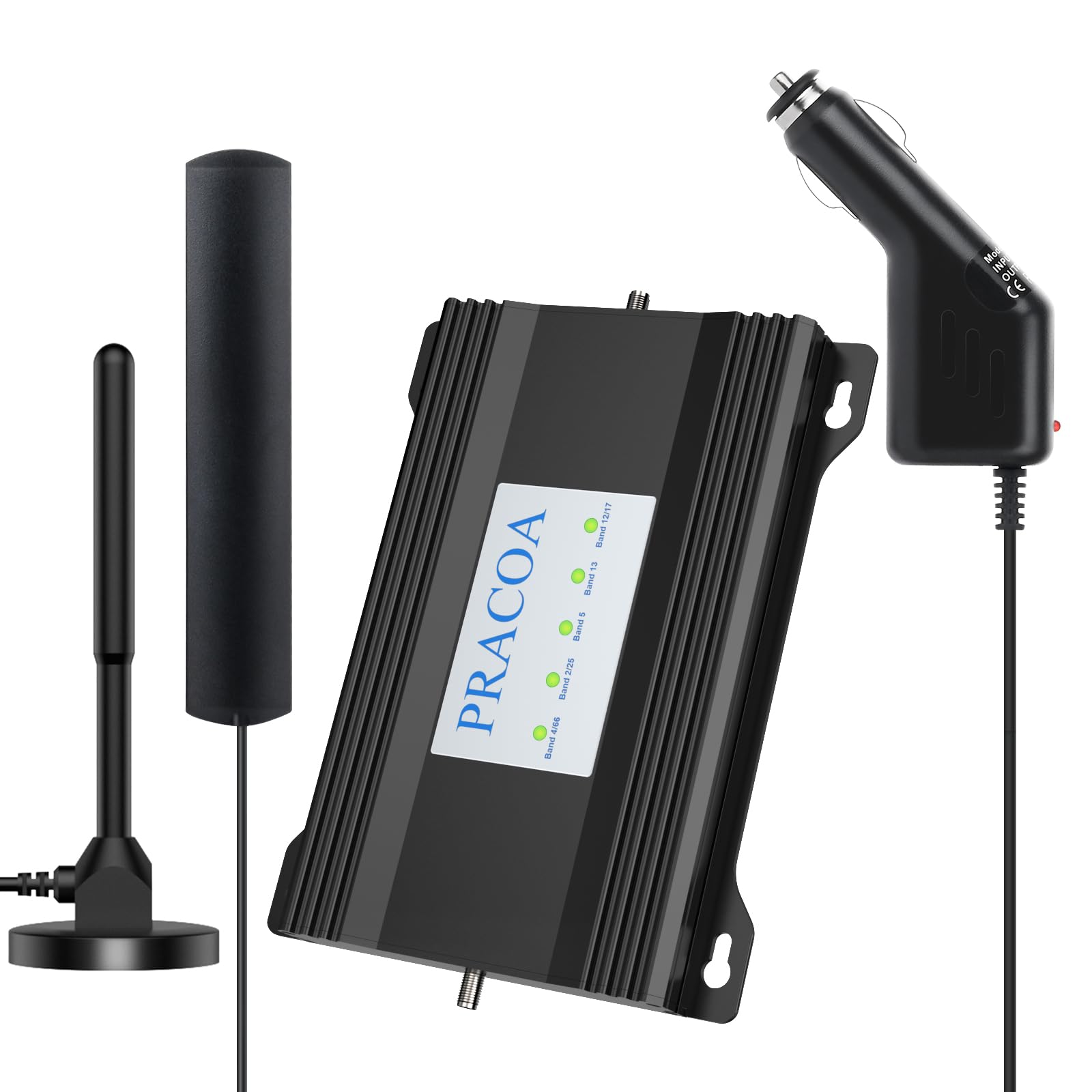 RV Cell Phone Signal Booster Car Truck RV Cell Phone Booster Car Vehicle SUV Support All Carriers AT&T T Mobile Verizon Signal Booster Car Cell Booster for RV 5G 4G LTE 3G Band 13/12/17/5/4/66/2/25