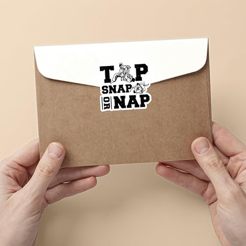 Miniatura 6 de 3 calcomanías para golpear o siesta, BJJ, divertido regalo de Jiu Jitsu, deportes de combate, calcomanía de grappling, regalo motivacional de