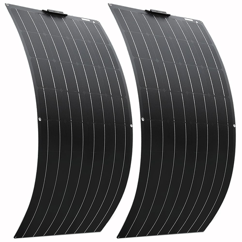 800 Watt Flexible Solar Panel for RV, 2 × 400 Watt 12 Volt Solar Power Panel Kit Photovoltaic Module Monocrystalline Solar Panels for Camping Off Grid Car Battery Charging Boat-image-22
