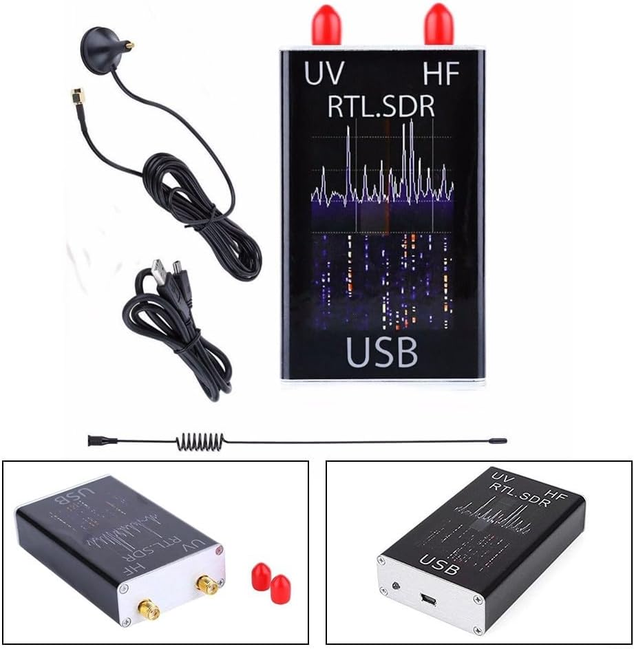 High Performance RTL2832U R820T2 USB Receiver, Operating from 100KHz to 1766MHz for VHF UHF and Shortwave Bands