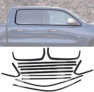 Stainless Steel Window Trim Chrome Delete for 2019-2026 Ram 1500 Crew Cab Winndow Trim Blackout Kit