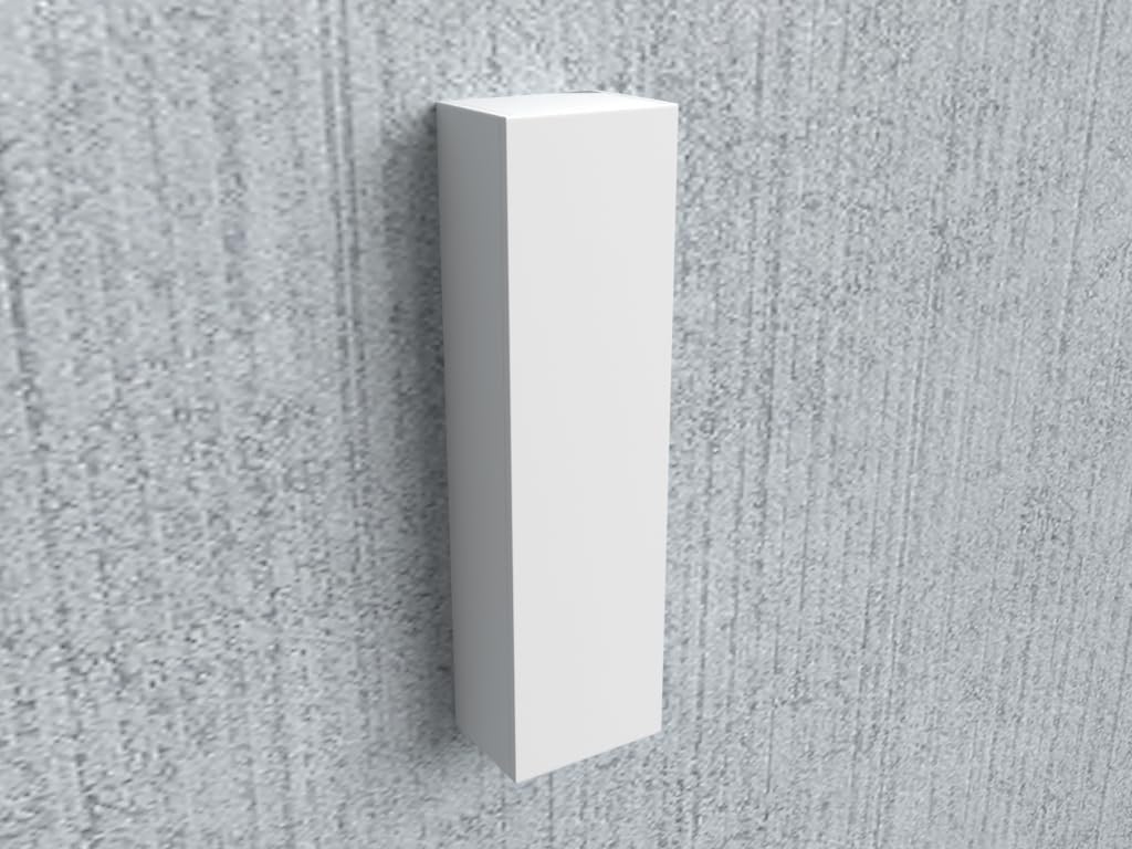 MaMa Store Atena Colonna in Kit Reversibile con sistema di apertura push and pull, Laminato, BIANCO LUCIDO L. 30 X P. 22 X H. 110 Cm