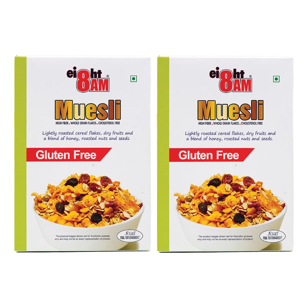 8AM Muesli Gluten Free Almonds, Whole Grains Roasted Nut And Seeds, Tasty and Nutritious Snack, Made with Natural Ingredients, Pack of 2, 850gm (B08YK11NJP) Amazon Price History, Amazon Price Tracker