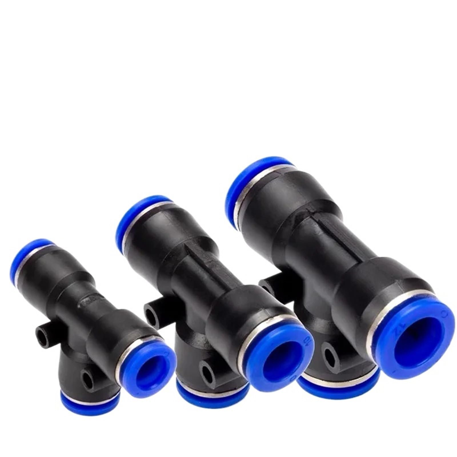 Conector Neumático De PE, Conexión Rápida, Reductor En T, Tubo De Plástico En Forma De T, Manguera De Agua De 4 Mm, 6 Mm, 8 Mm, 10 Mm Y 12 Mm(PE-10,200Pcs)
