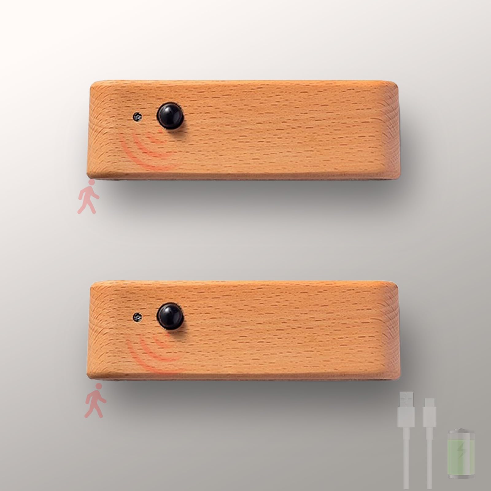 Iluminación de pared sin cables con sensor de movimiento para pasillos oscuros 8
