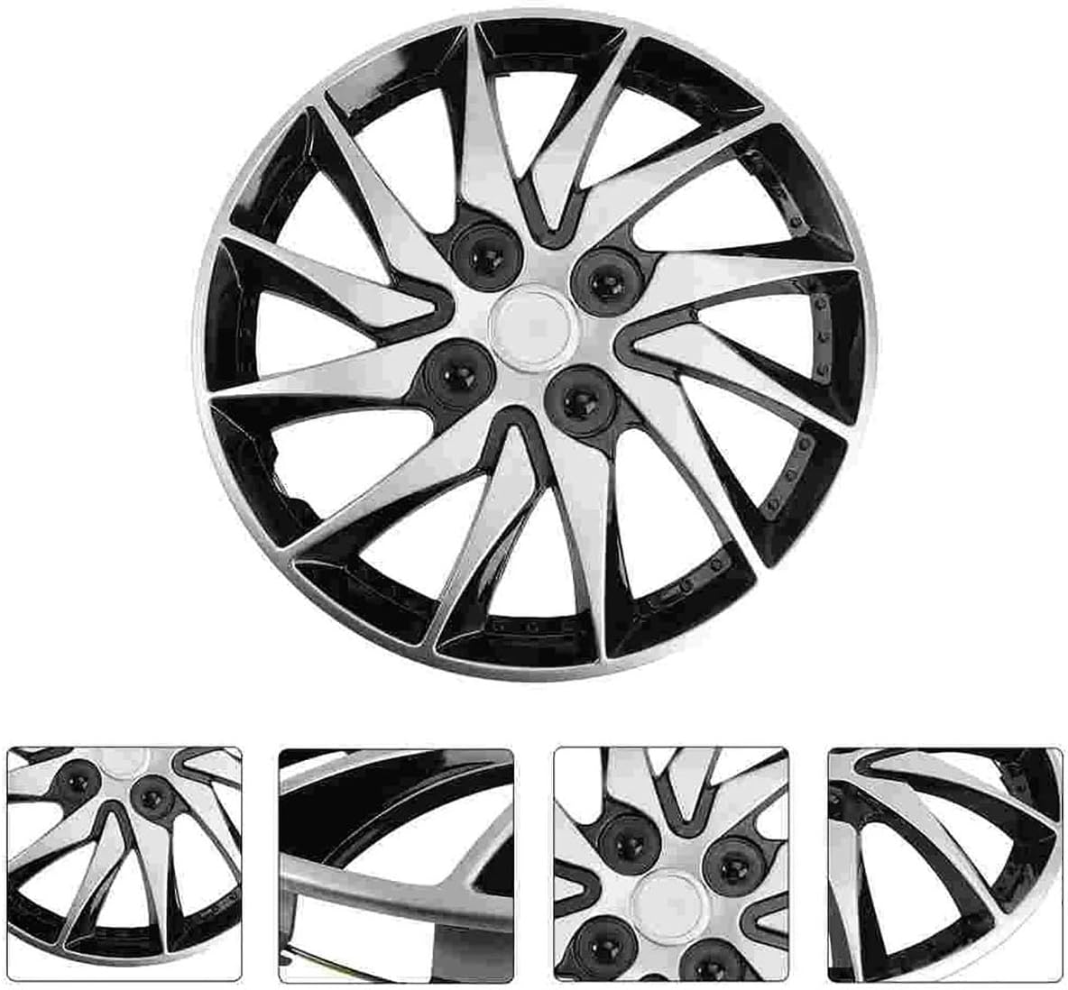 車用 ホイールキャップ 車のホイール装飾自動車ハブカバー 14 インチ車のホイールハブキャップ 2 個 ホイールキャップ セット