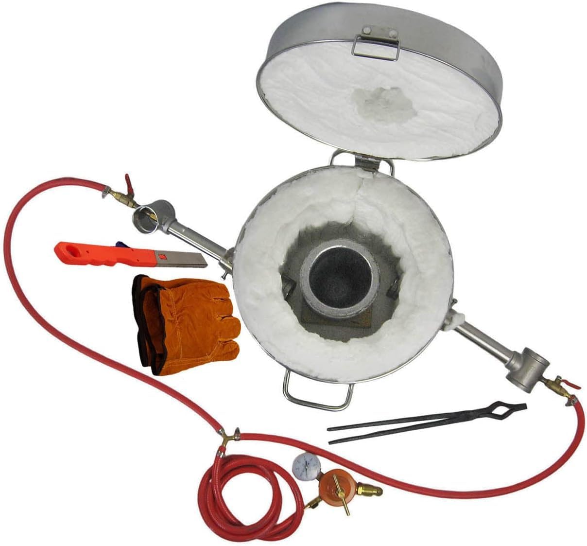 16KG Gas Metal Melting Furnace Propane Forge Casting Tool Gold Foundry Refine