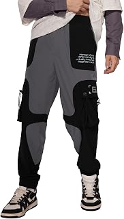 The Souled Store Official Thor: Mighty Avenger Men and Boys Pull On Grey and Black Nylon Blend Cargo Joggers Price In India