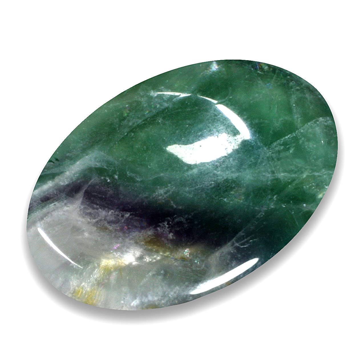 CrystalAge Rainbow Fluorite Thumb Stone