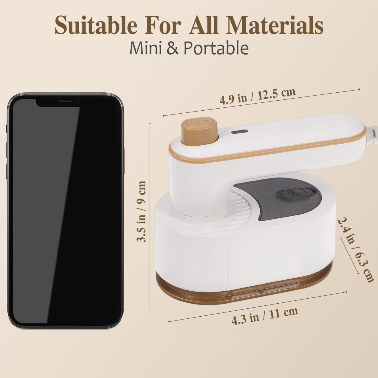 MAGICLULU Handheld Steam Iron Iron Steamer for Clothes Ironing Machine Dual Use Steamer Us Plug