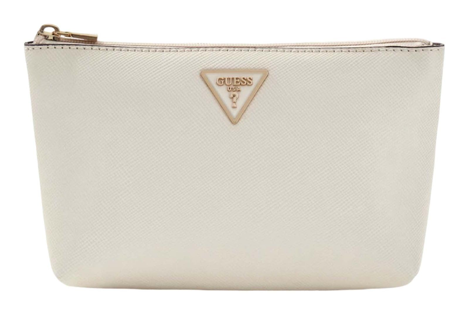 GUESS borsa per utensili Laurel II Wristlet Pouch Bone avorio