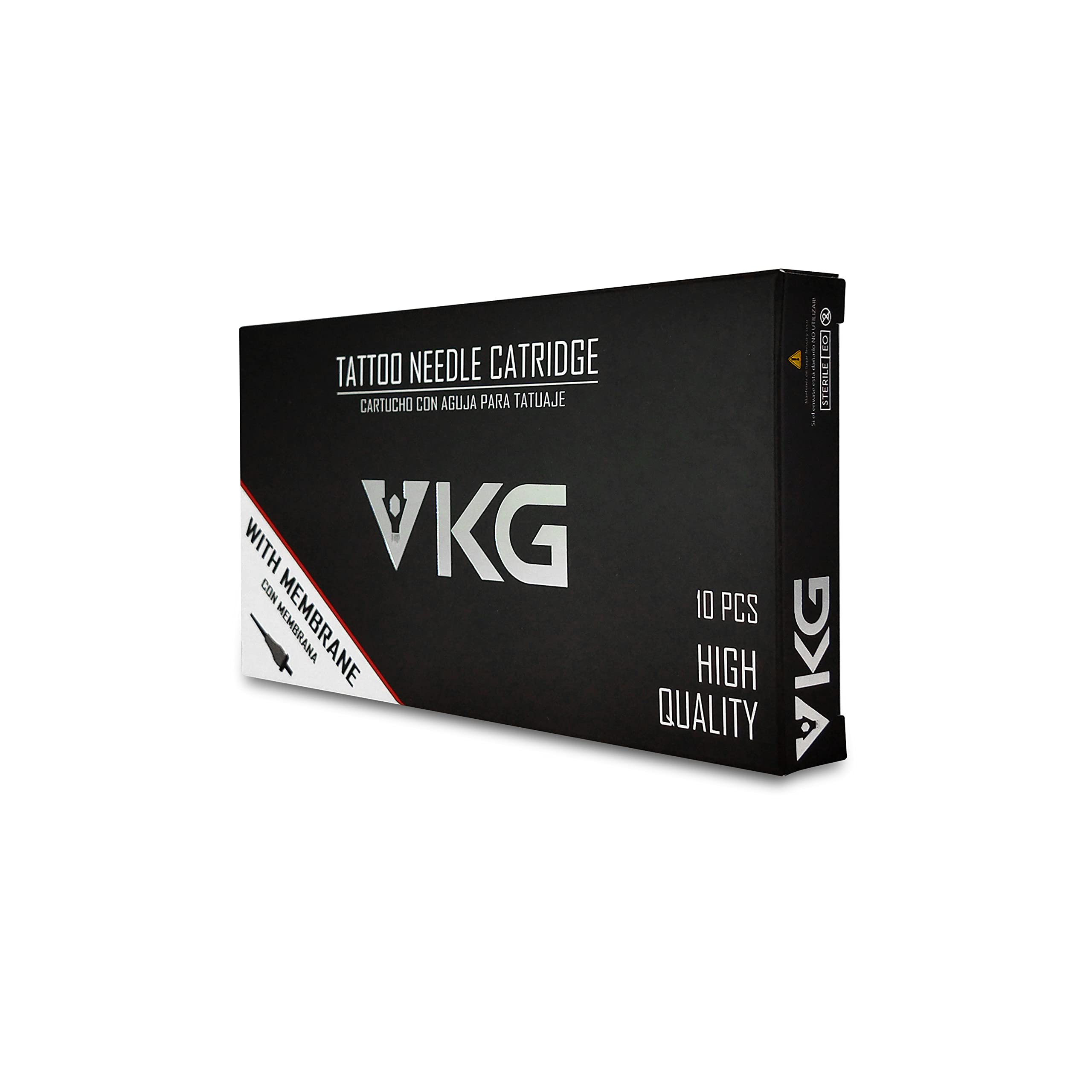 VKG USA - 7 ROUND LINER (0.30mm) - Cartuchos estériles y desechables para tatuajes - Caja 10ud