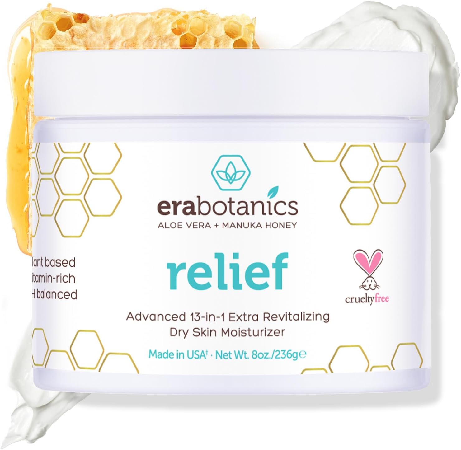 Era Organics Eczema, Psoriasis & Dermatitis Moisturizer Cream – Advanced 13-in-1 Non-Greasy Face or Body Lotion for Dry, Itchy Skin, Aloe Vera, Manuka Honey, More 8oz Era Organics Eczema, Psoriasis & Dermatitis Moisturizer Cream – Advanced 13-in-1 Non-Greasy Face or Body Lotion for Dry, Itchy Skin, Aloe Vera, Manuka Honey, More 8oz
