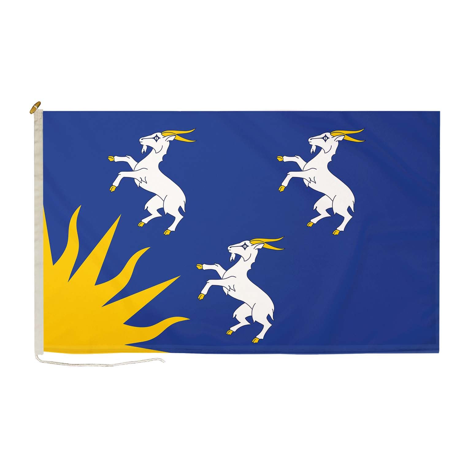 DuraFlag Merionethshire Flag Premium Quality With Rope & Toggle Fittings Reinforced Stitching Suitable For Flagpoles Marine Grade Polyester Boat Flag — image 1