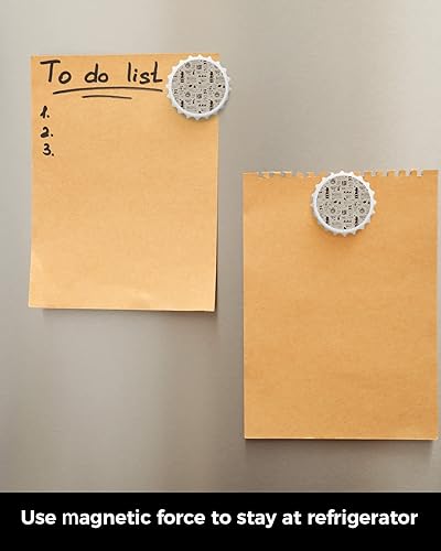 Miniatura 3 de Café Beer Bottle Opener Fridge Magnets, Retro Coffee Esppresso Beans Cup Old Time Drink Magnetic Strong Refrigerator Sticker for Withboard Cool