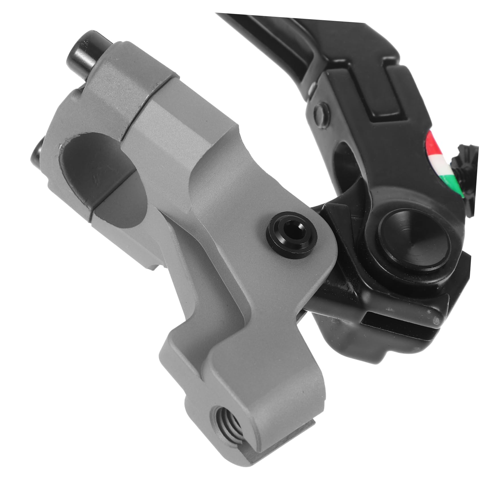 POPETPOP Levier de Frein de Moto en Aluminium, Paire Réglable Alésage de Pivot Usiné de Précision, Compatible Street Bike et Scooter, Équipement Moto Noir