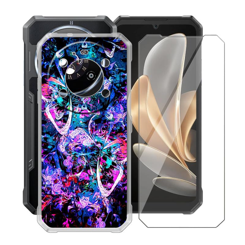 Housse Oukitel C65/C65 Pro Avec 2 Protections Écran En Verre Trempé - Coque Silicone Transparente Anti-Choc