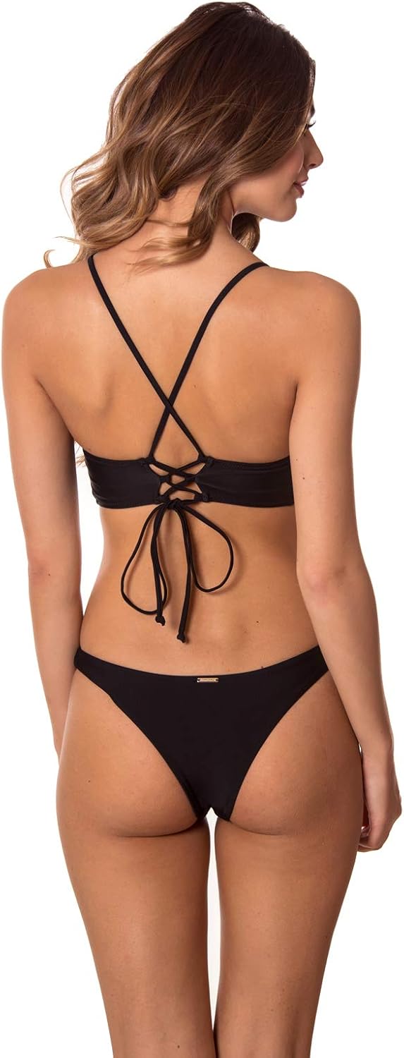 RELLECIGA Womens Bikini Lace Up Cheeky Brazilian Bikini Sets Low-Rise Swimsuits - Image 4