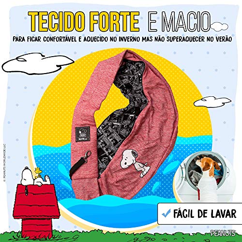 Bolsa Sling Zooz Pets Snoopy Smile Vermelha