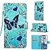 Price comparison product image NiaCoCo Kompatibel mit iPhone x/xs hülle Flip Cover PU Ledertasche mit Kartenschlitz Brieftasche 3D Muster TPU Magnetschnalle Schutzholster+1Pcs KBildschirmschutz - (Schmetterling