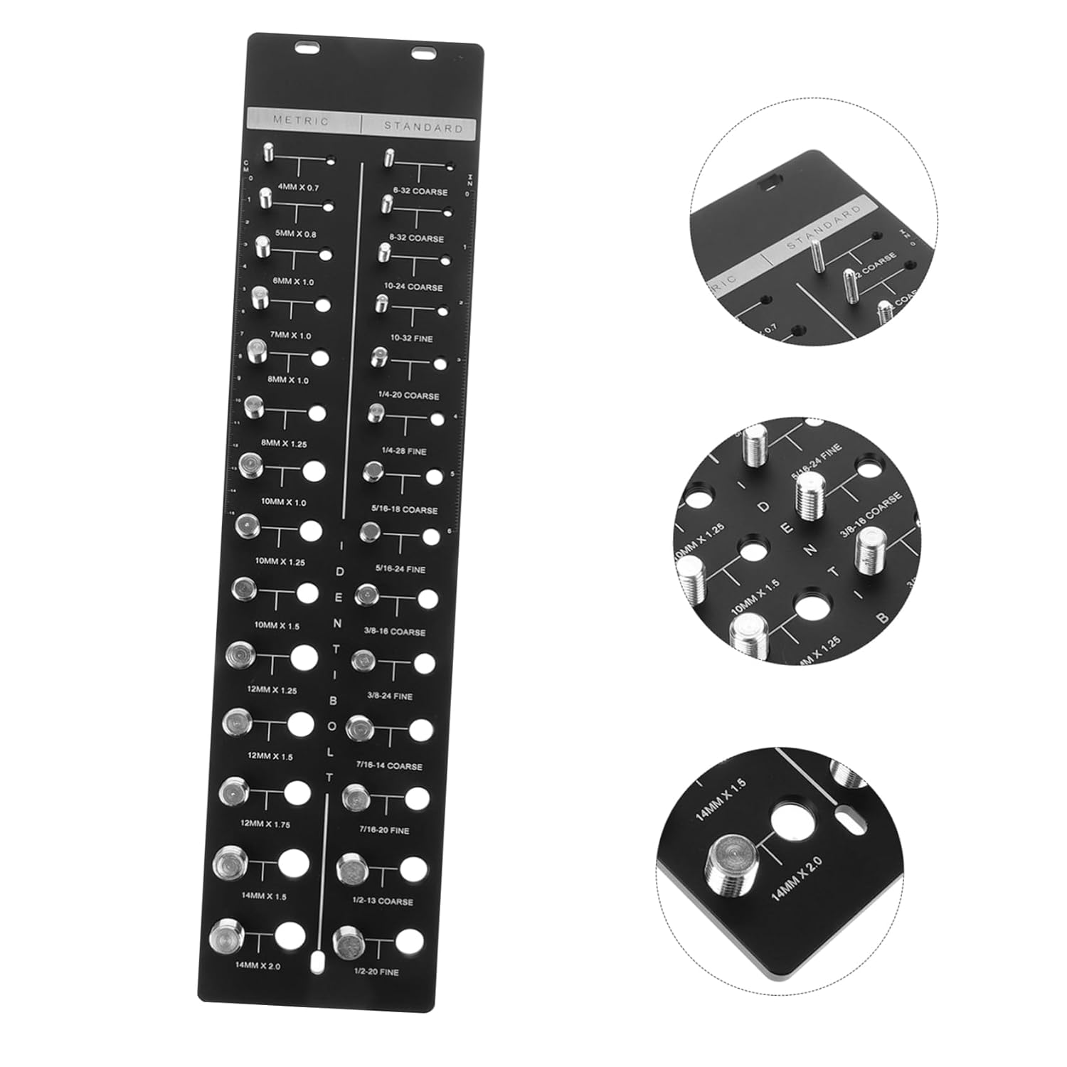 Thread Gauge and Nut Checker Tool Screw Identifier Metric and Standard for Accurate Measurement Mechanical Assembly and Maintenance