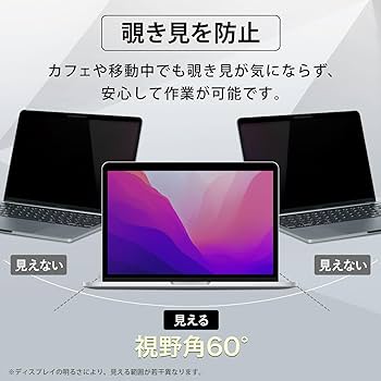 Amazon.co.jp: YMYWorld 覗き見防止 フィルター Macbook Pro 13 M1