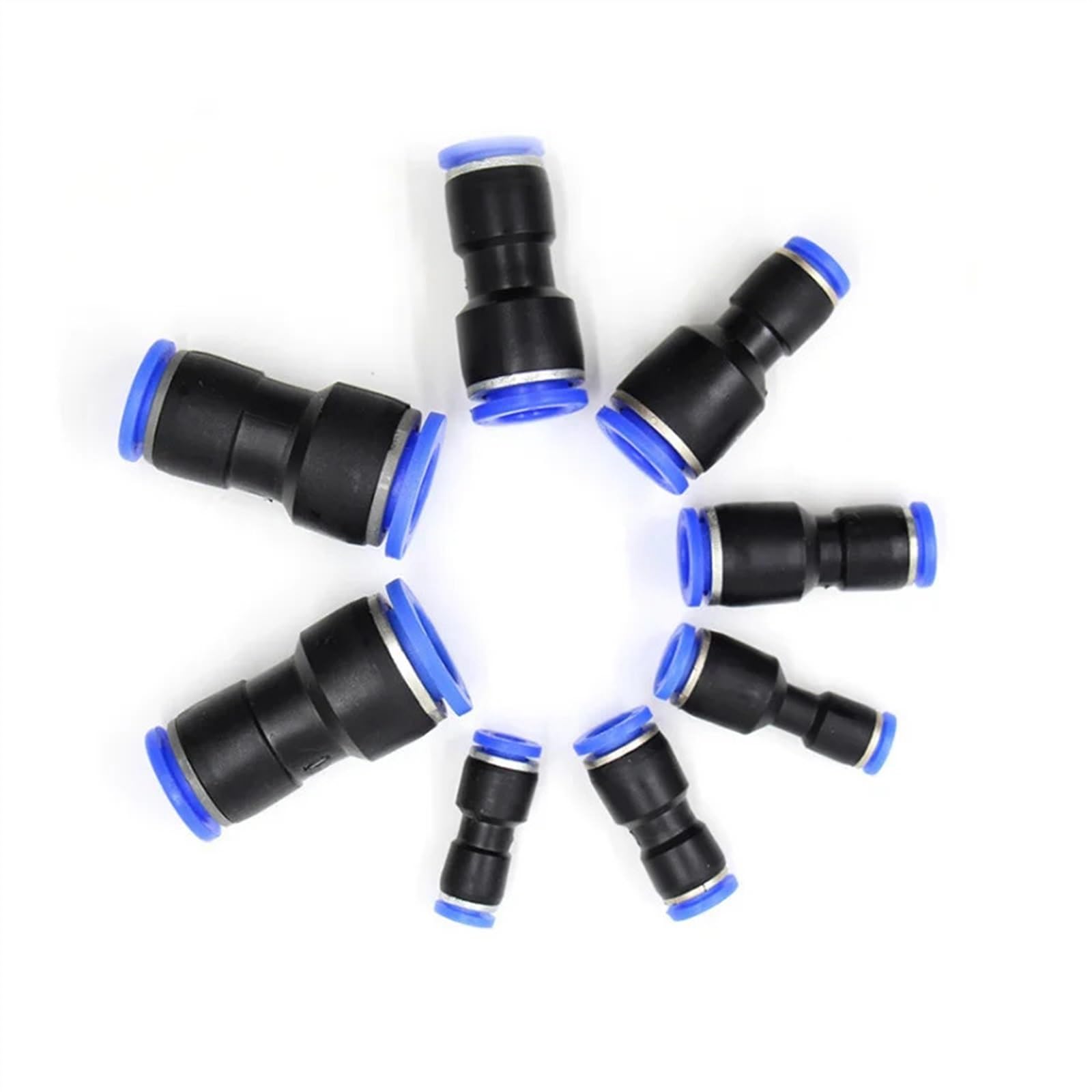 100PCS 50PCS Lot PG 4-6mm 6-8mm 6-10mm Air Pneumatic Fitting One Touch Push Into Straight Gas Fittings Plastic Quick Connectors (Color : 14mm-16mm(50pcs))