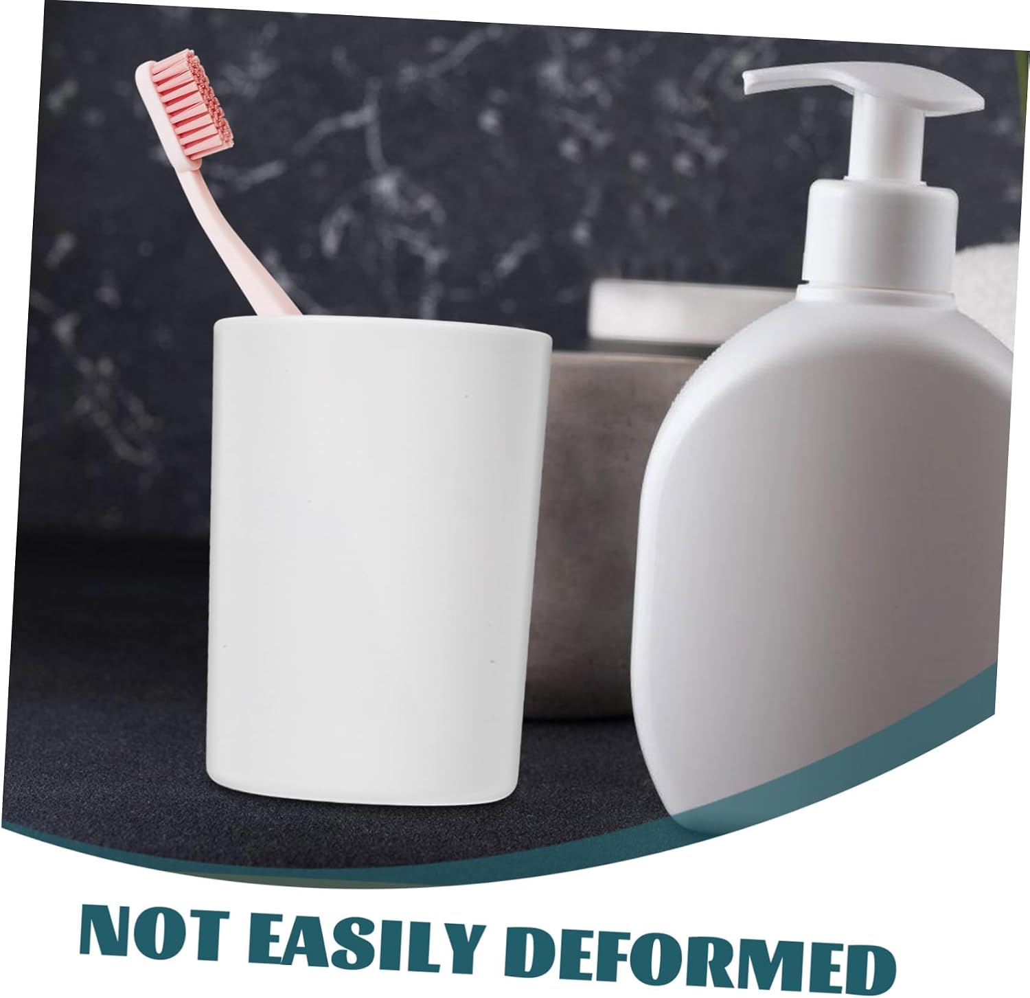 10pcs Unbreakable Toothbrush Cups Grey Mouth Wash Cups for Bathroom Brushing Smooth for Daily Oral Care and
