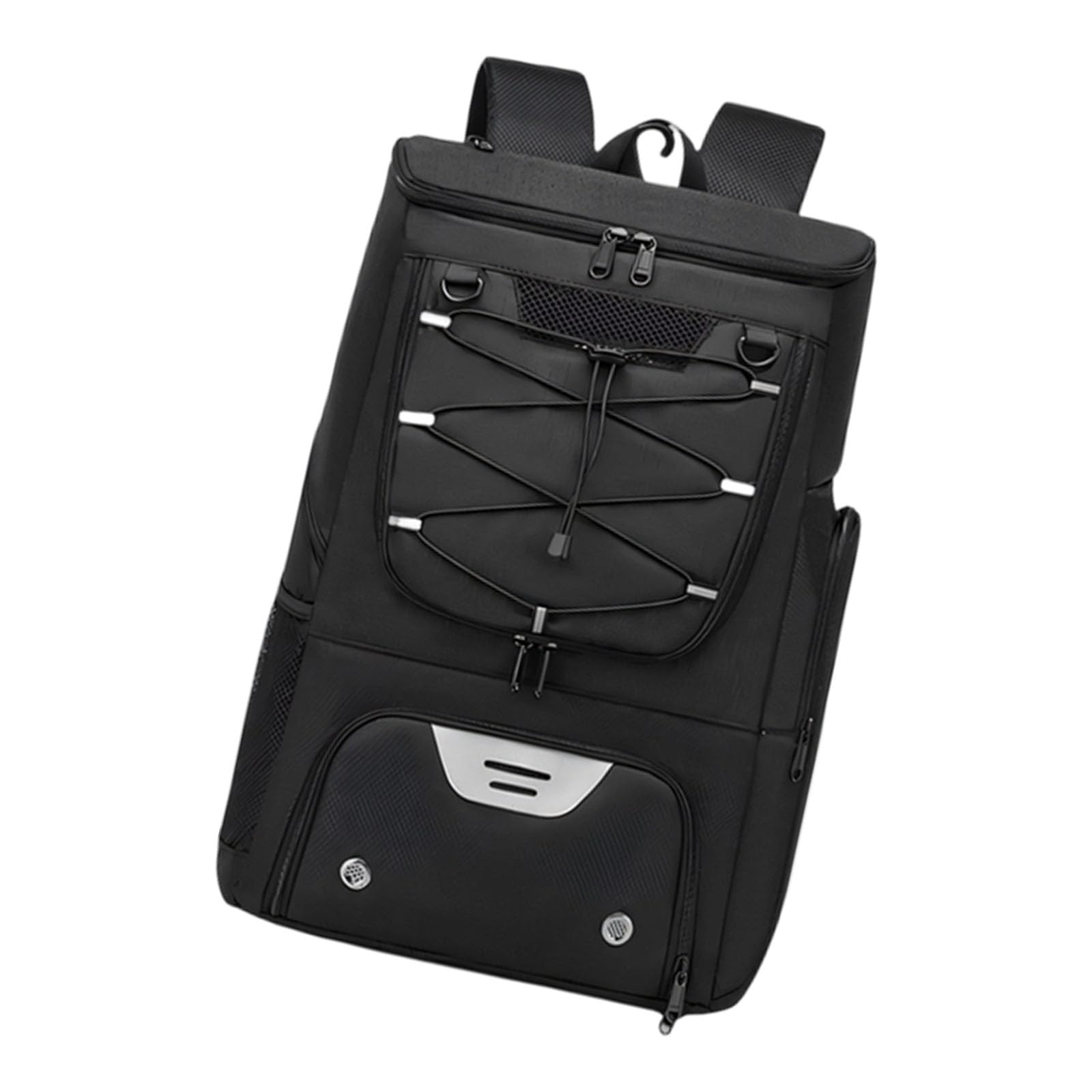 Organisierter Sportrucksack mit speziellem Ballfach und seitlichen Stofftaschen für Teamsport-Rucksack