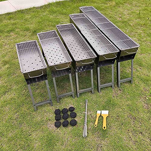BBQ grill portable pliant en acier inoxydable léger avec aération optimisée