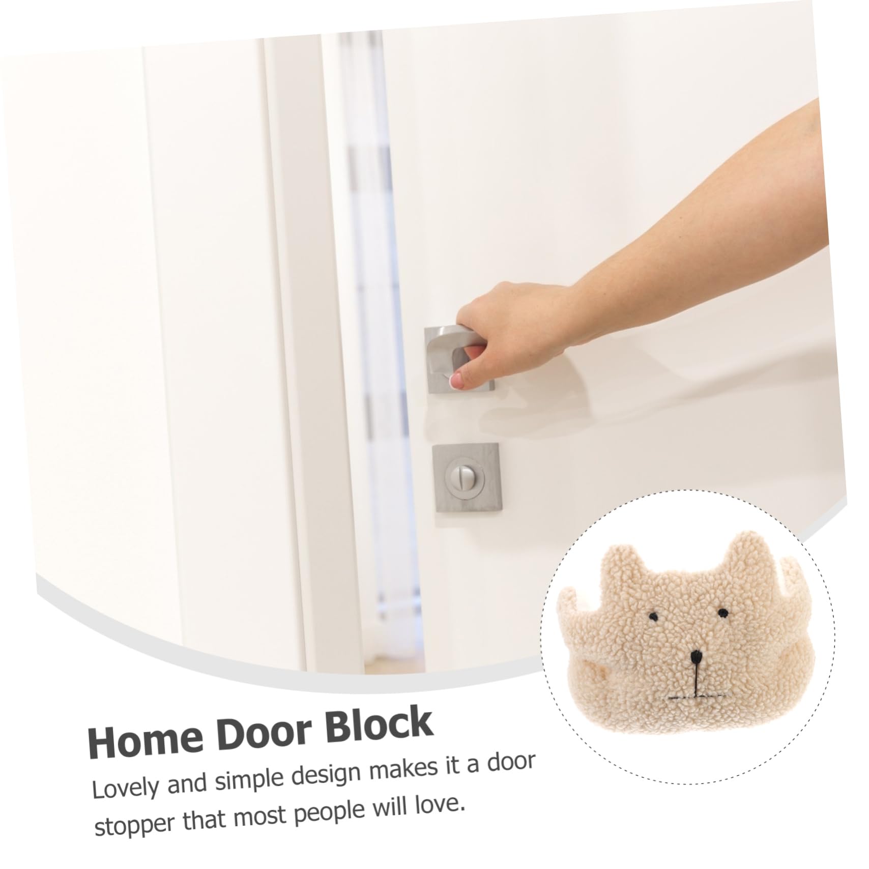 TOYANDONA 3piezas Topper De Puerta Forma De Oso Protector De Manos para Bebés Tope De Puerta De Peluche para Seguridad Infantil El Hogar