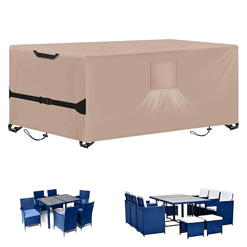 Rectangular Patio Heavy Duty Table Cover -Garden Furniture Covers for