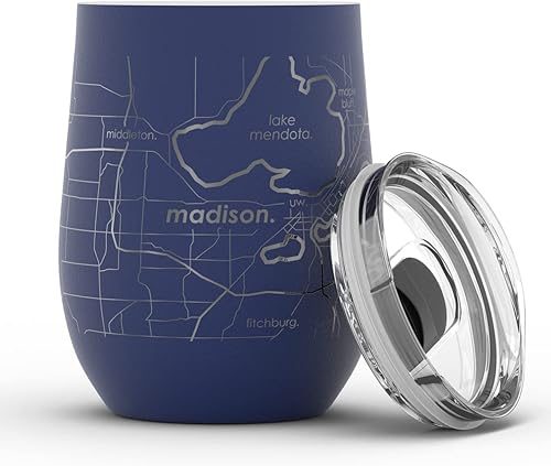 Vista 820 de Well Told Lexington Kentucky Map - Vaso de vino aislado con grabado de mapa de Kentucky, taza de acero inoxidable grabada (12 onzas, verde domingo)