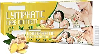 Pomada Linfática - Loção Corporal Linfática Nutritiva Essência Rica,Gengibre Gel Combate o Inchaço Ajuda a Facilitar a Drenagem Linfática Rápida para o Pescoço da Axila Bc