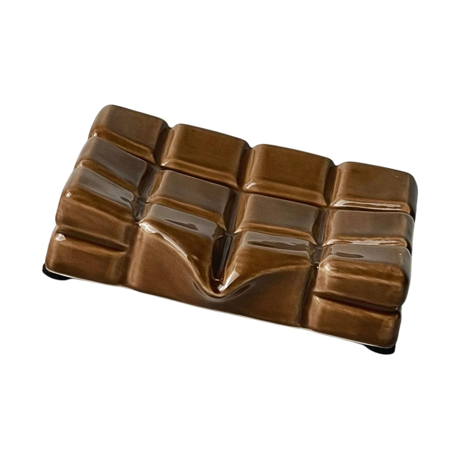 FGDTREE Chocolate Shaped Soap Dispenser Bathroom Soap Dishes Draining Drainage Storage Rack with Drain