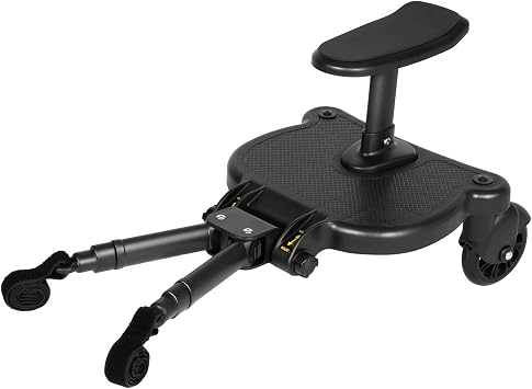Universal Buggy Board 25KG Kiddy Board Removable Seat Comfortable Cushion 2-in-1 Design Stroller Board 360  Universal Wheel Height Adjustable Universal Kiddy Boards for Family Adventures