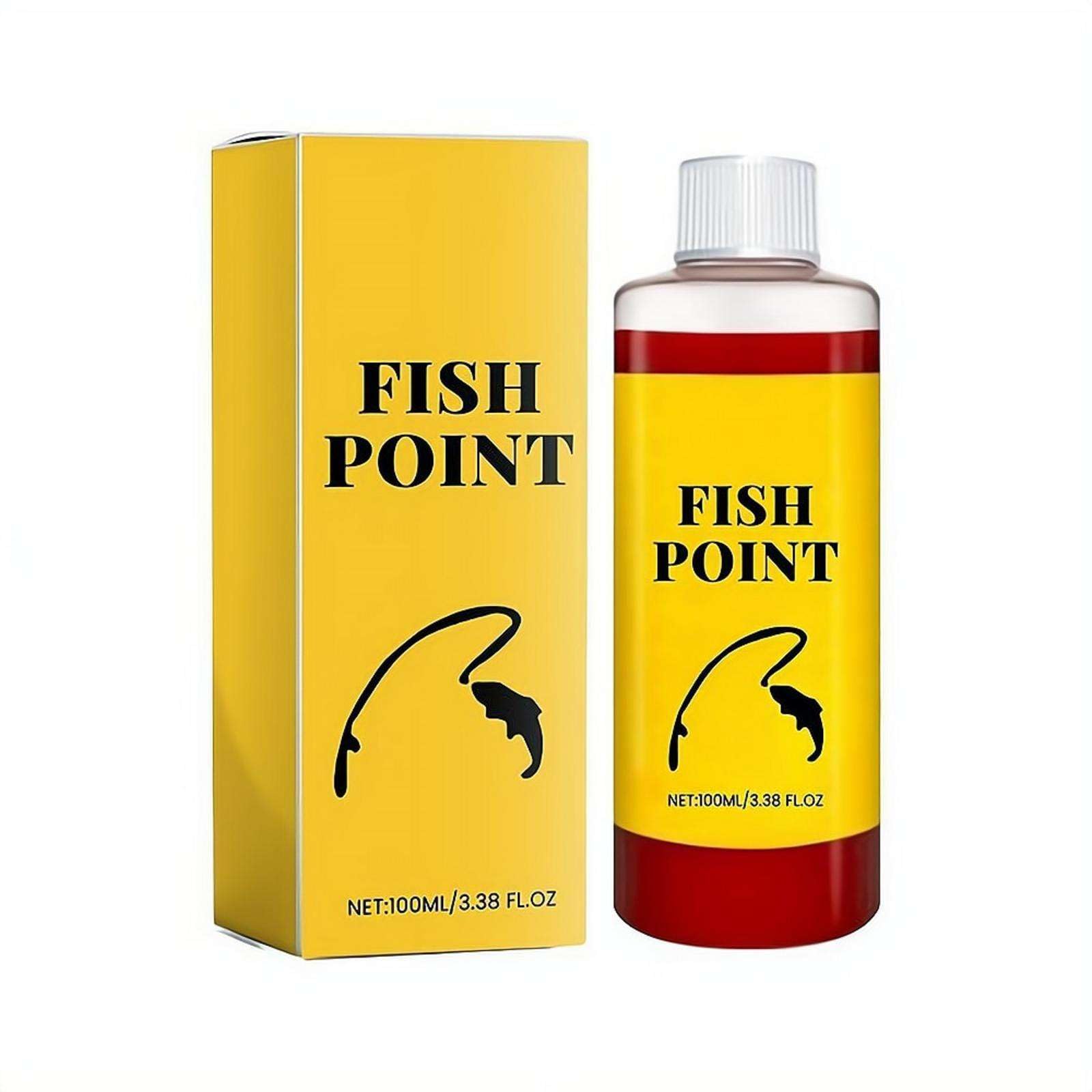 100ml Concentrated Fish Point Liquid, Fast-Acting Fishing Attractant, Improves Bite Response, Red Worm Liquid, Fishing Scent Enhancer for Trout, Panfish, Freshwater and More (Fish bait 1 pcs)