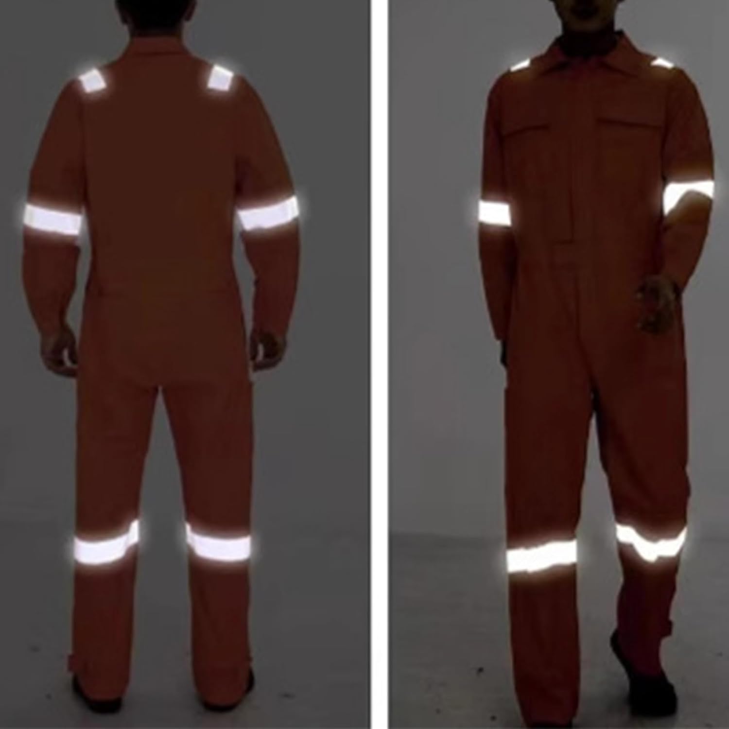 Thatrich Hi Vis Overalls for Men Women Long Sleeve One Piece Jumpsuits Insulated Coveralls Loose Casual Fall Winter Workwear