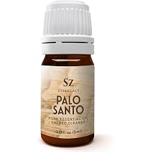 Palo Santo Essential Oil 100% Pure Ethically Sourced from Peru Sacred Oil for Ritual Use, Spiritual Cleansing & Energy Clearing Bursera graveolens Vegan 0.17 fl oz 5mL