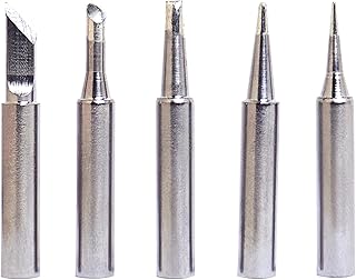 5pcs 900m Soldering Iron Tips, Premium Soldering Tips for Hakko, Aoyue, Yihua, Vastar, Sywon, Atten, Quick, Ryobi, Tabiger, X-Tronic and SOAIY Soldering Station.
